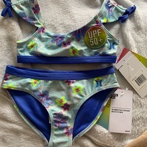 Hurley quick dry girls size 4 bikini New with tags